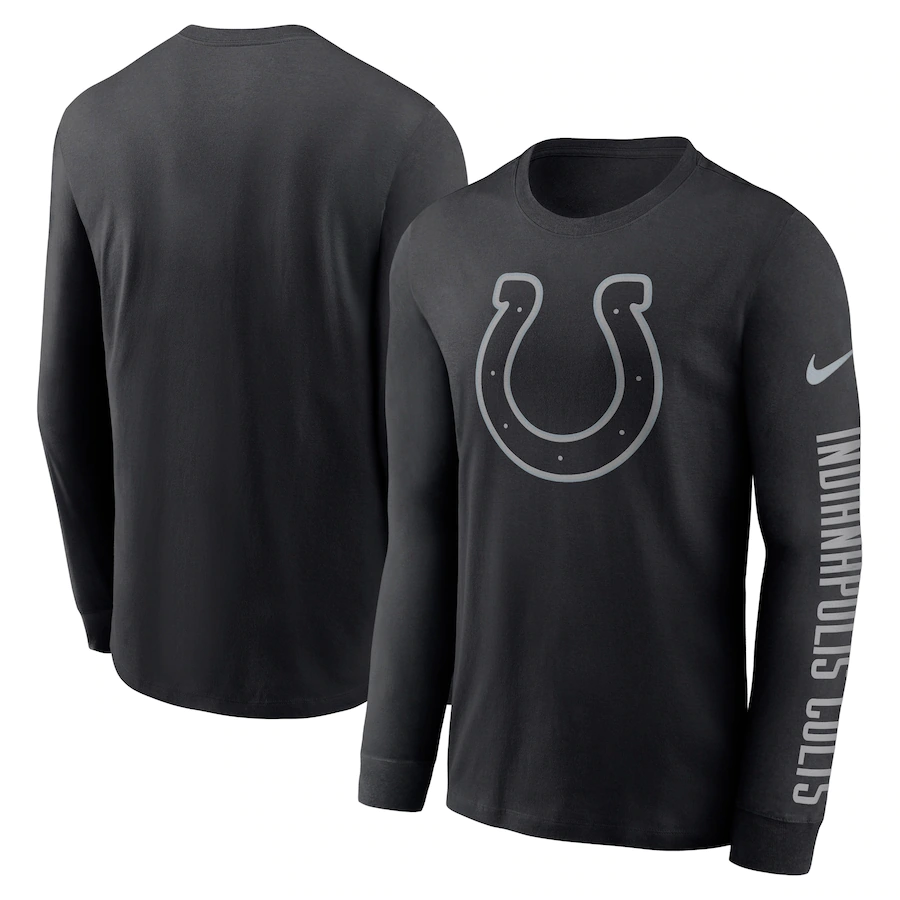 Men's Indianapolis Colts Black Long Sleeve T-Shirt Men's Indianapolis Colts Black Long Sleeve T-Shirt